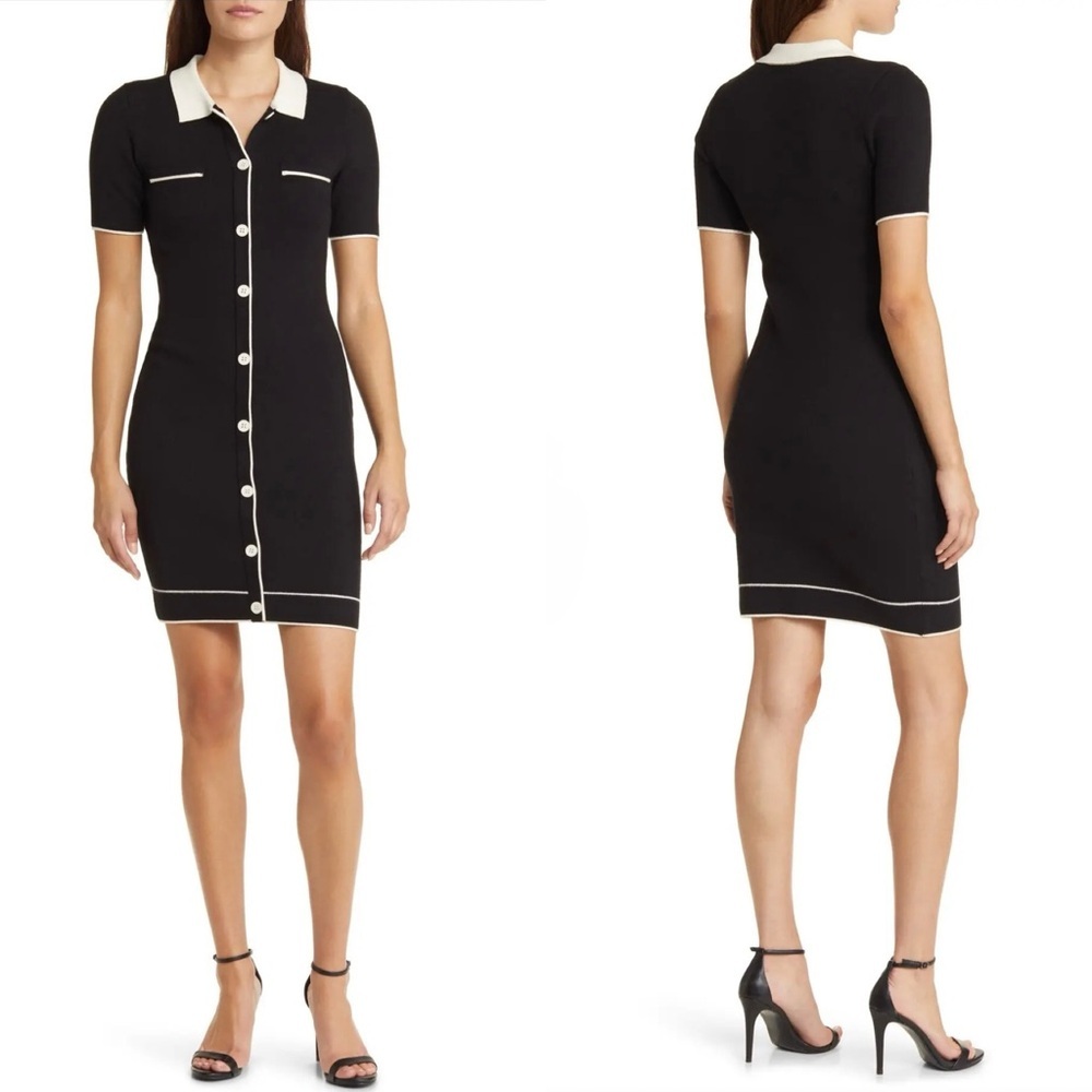 ZOE And CLAIRE Contrast Mini Sweater Dress Size Small